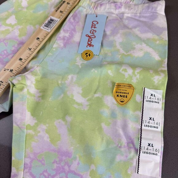 Girls Legging, Cat & Jack, Size XL (14-16) Multicolored Pastels - Picture 5 of 8